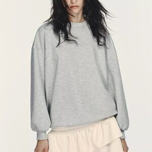 Zara Soft Pink Crew Neck Sweater